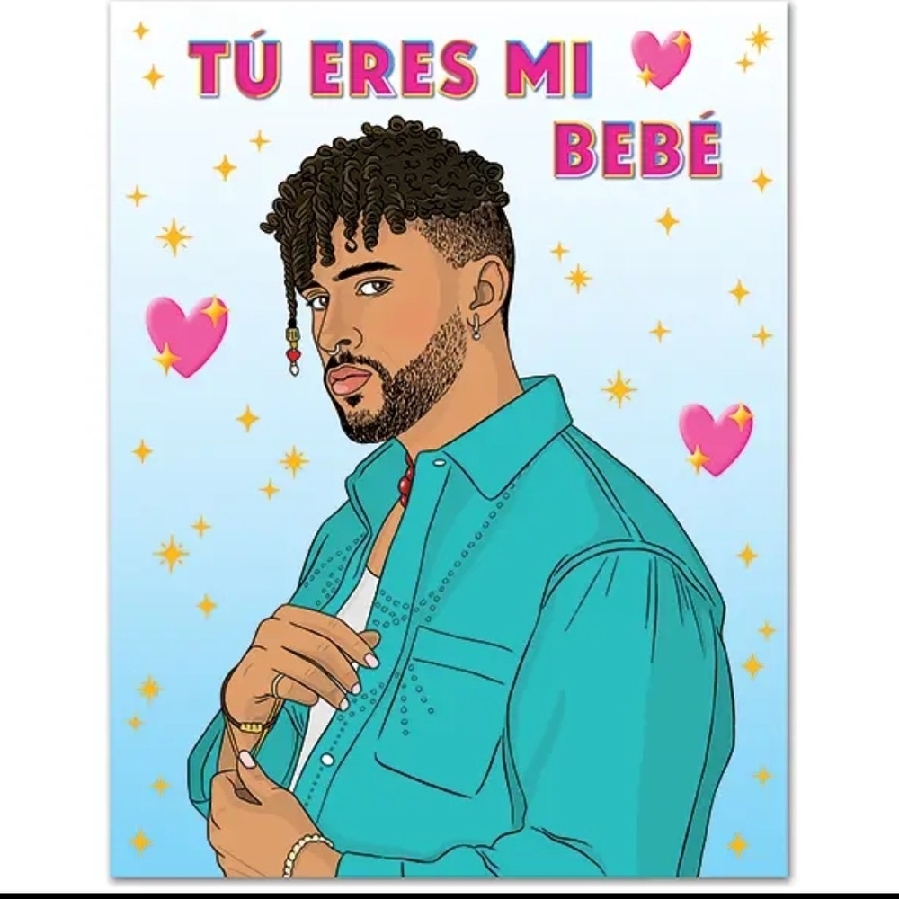 Tu Eres Mi Bebe BAD BUNNY blank Greeting Card